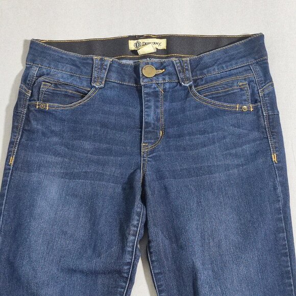Democracy jeggings women's size 8 ink blue Jean "Ab"Solution stretchy - Picture 2 of 12